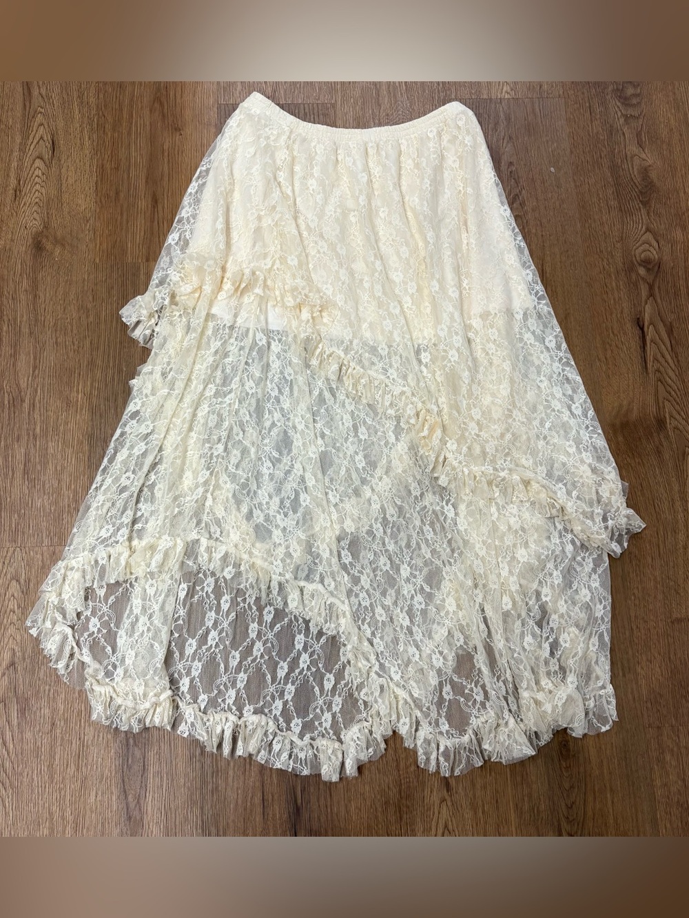 Lace maxi skirt